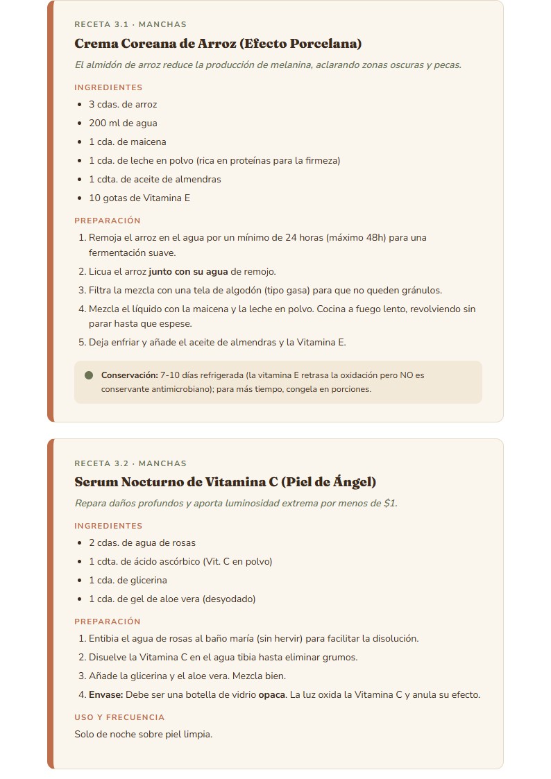 Receta con medida exacta